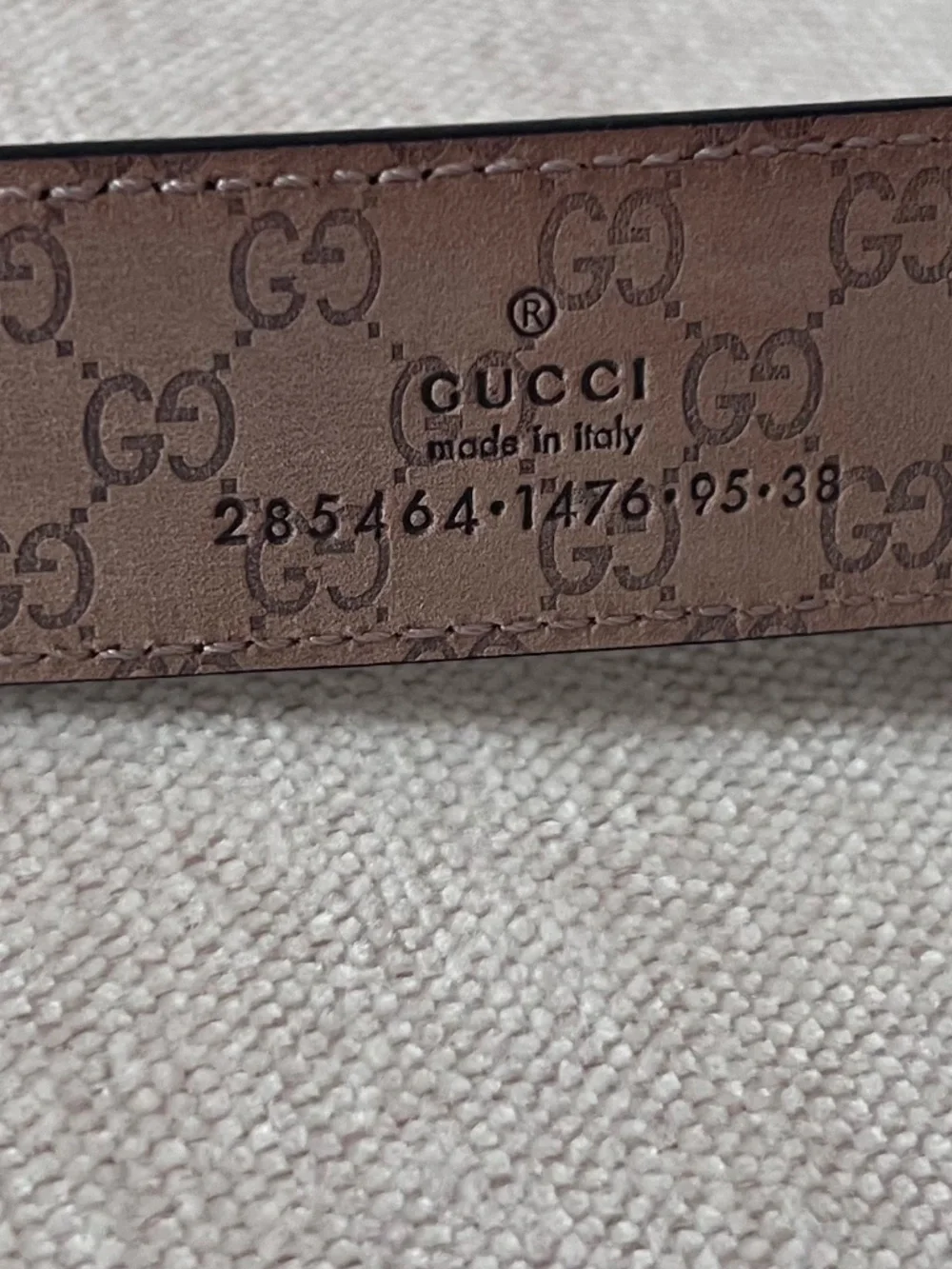 Gucci belt size